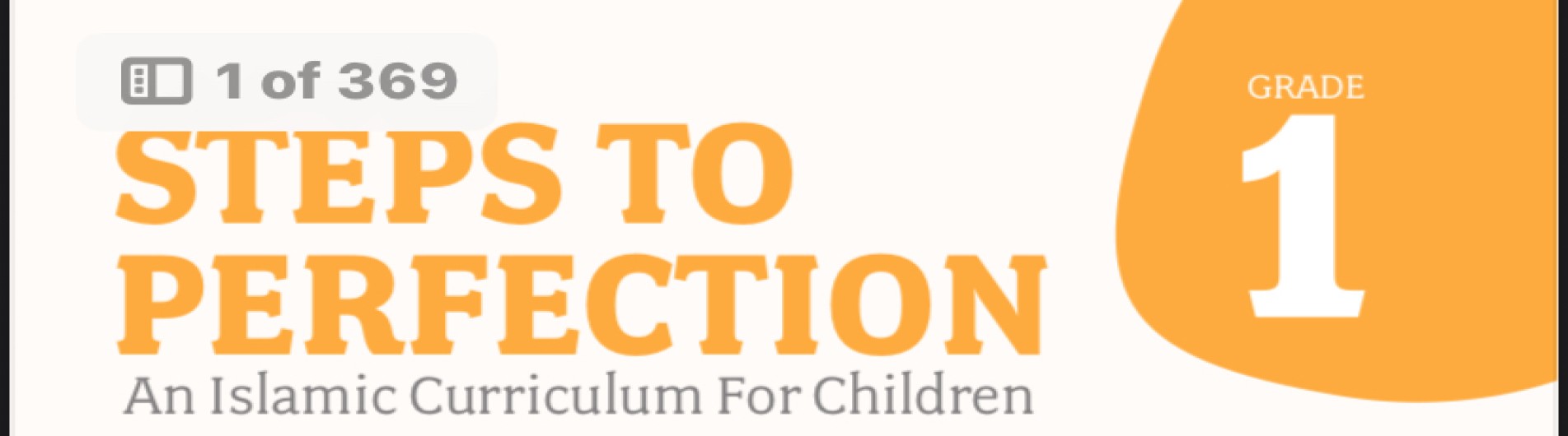 Steps to perfection book 1
